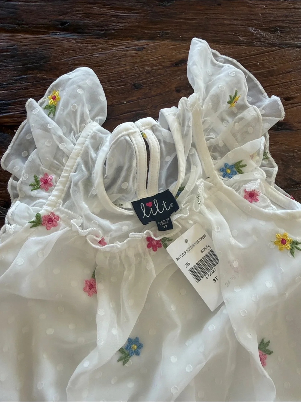 Toddler Girl Lot: NWT Lilt 3T Floral Dress + Cat & Jack Size 5 Glitter Shoes